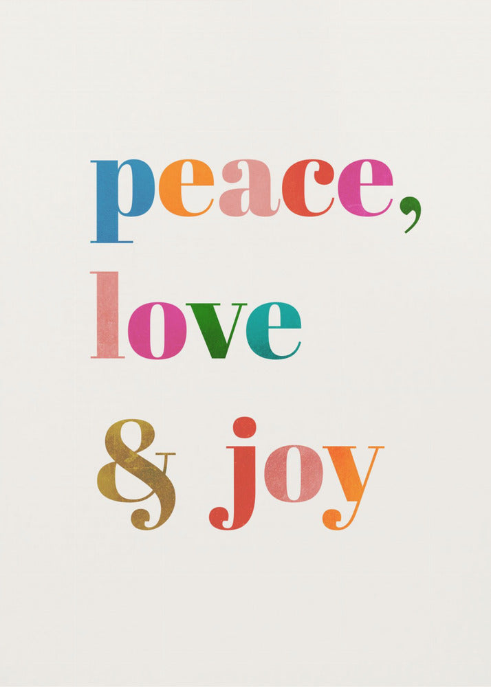 Frieden, Liebe und Freude | Poster