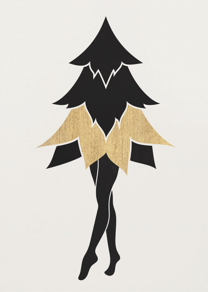 Lady Gaga zu Weihnachten (Vers. 2) | Leinwand