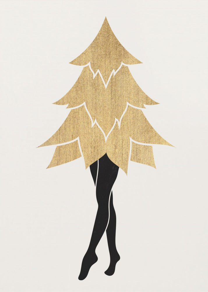 Lady Gaga zu Weihnachten (Vers. 1) | Leinwand