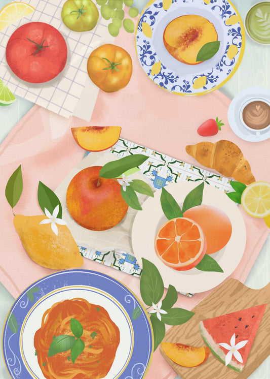 Sommerbrunch | Leinwand