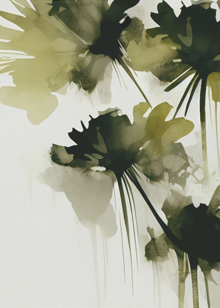 Florale Farbtöne Tanz | Leinwand