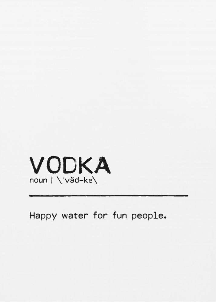 Zitat Vodka Fun | Leinwand