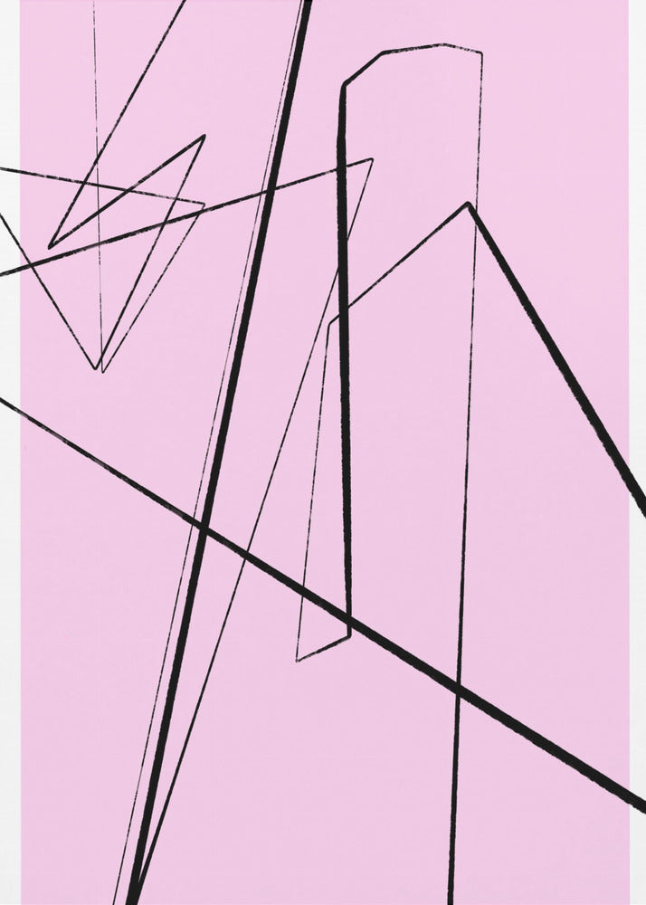 Abstrakte Linienlandschaft | Leinwand