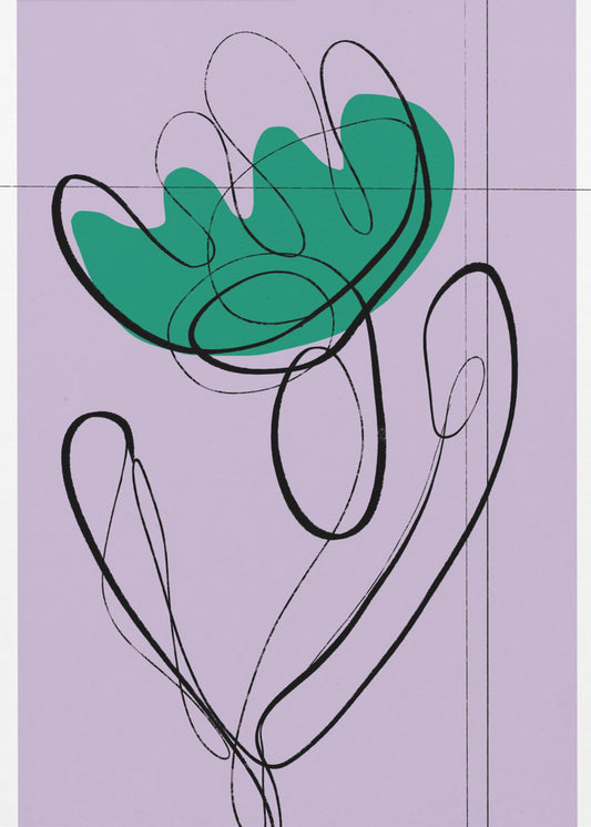 Fließende Blütenblätter | Poster