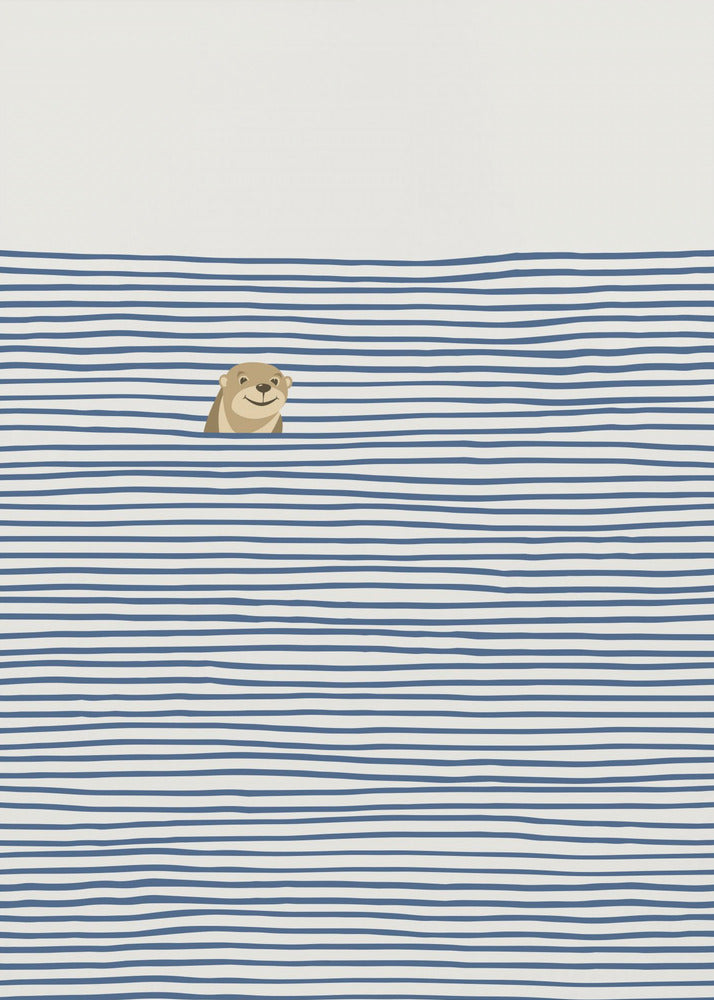 Otter in the Waves | Poster