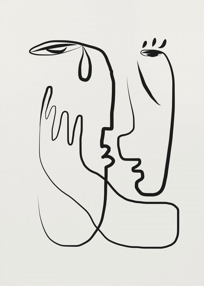 Don't Cry Line Art | Canvas
