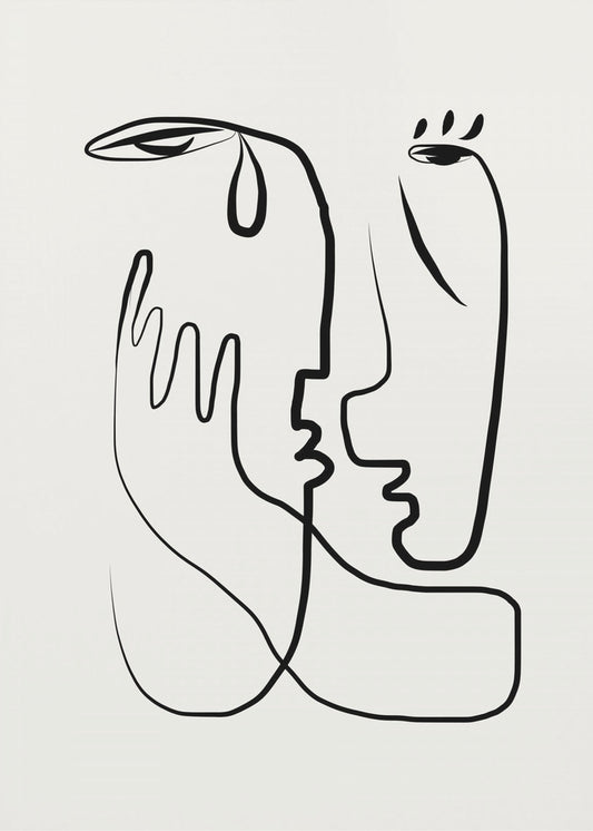Don't Cry Line Art | Canvas