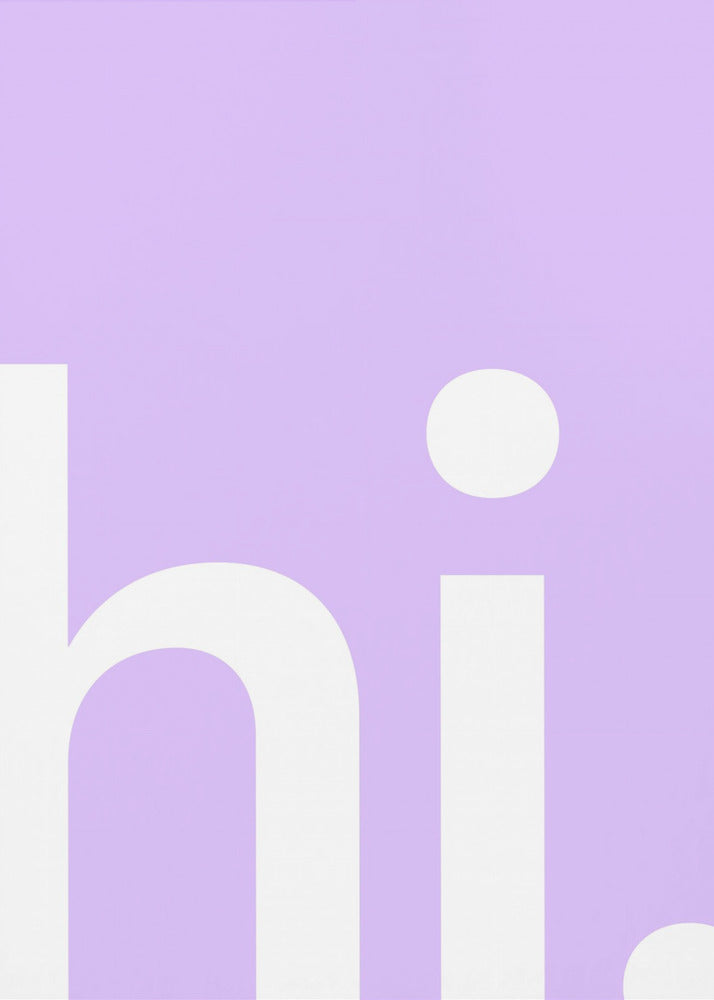 Hello in Lavender | Poster