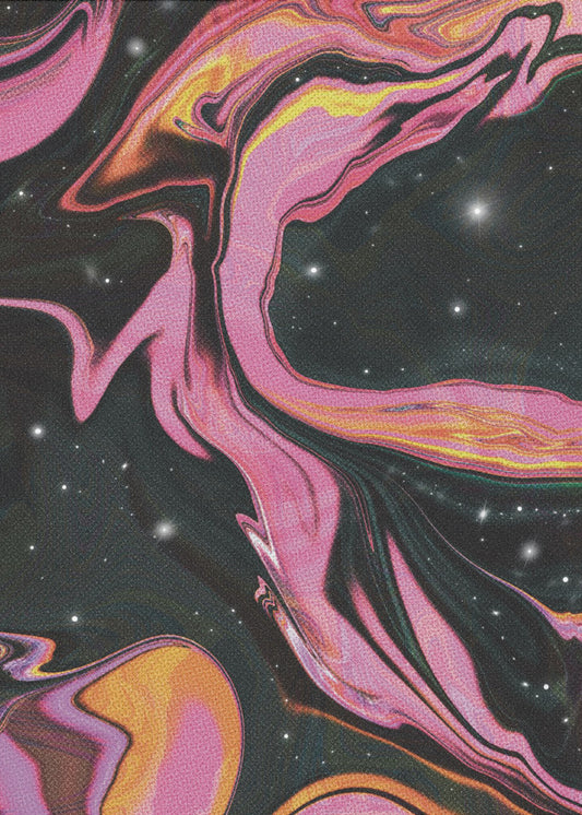 Pink Swirl Nebula | Canvas