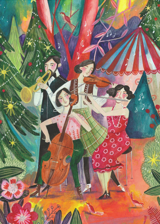 Weihnachtsmusik im Wald | Poster