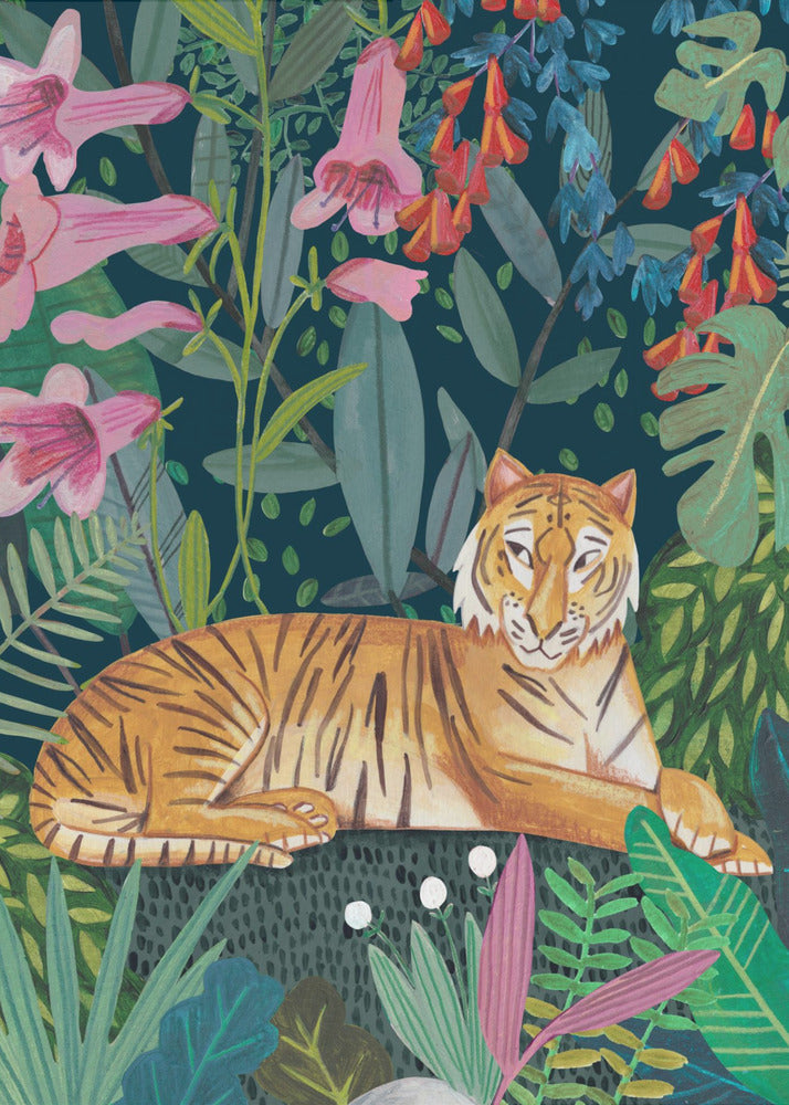Tiger im Dschungel | Leinwand