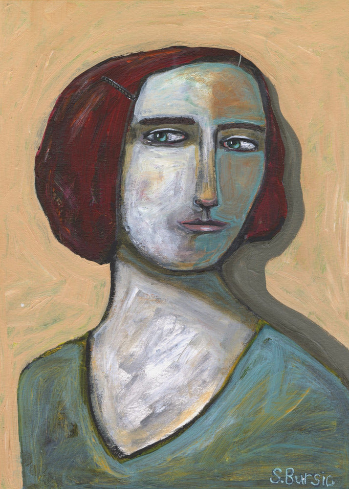 Frau mit stechenden Augen | Poster