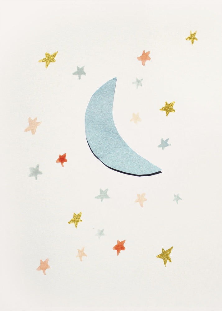 Mond & Sterne | Leinwand