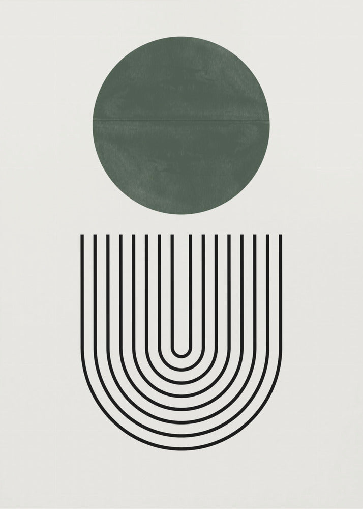 Kreis und Linien | Poster
