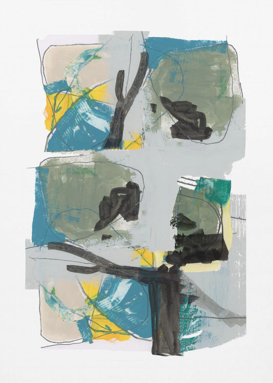 Zeitgenössisches Grün Nr. 2 | Leinwand