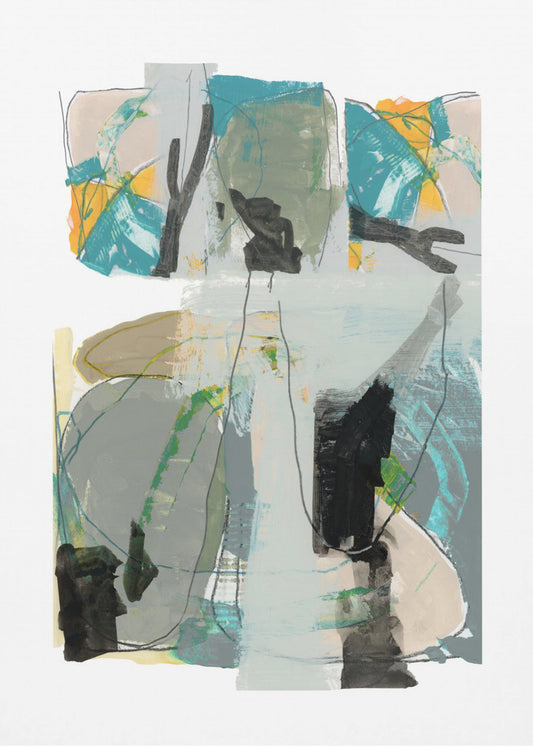 Zeitgenössisches Grün Nr. 3 | Leinwand