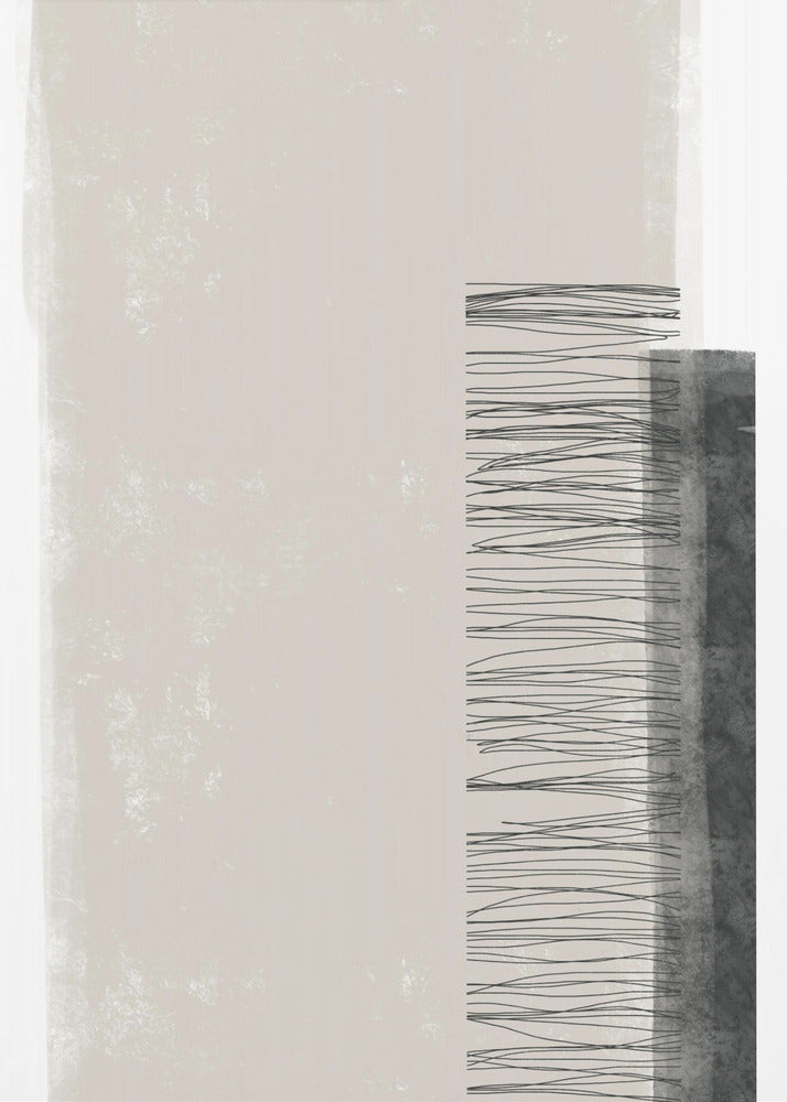 Monochromatic Palette With Vertical Lines | Canvas