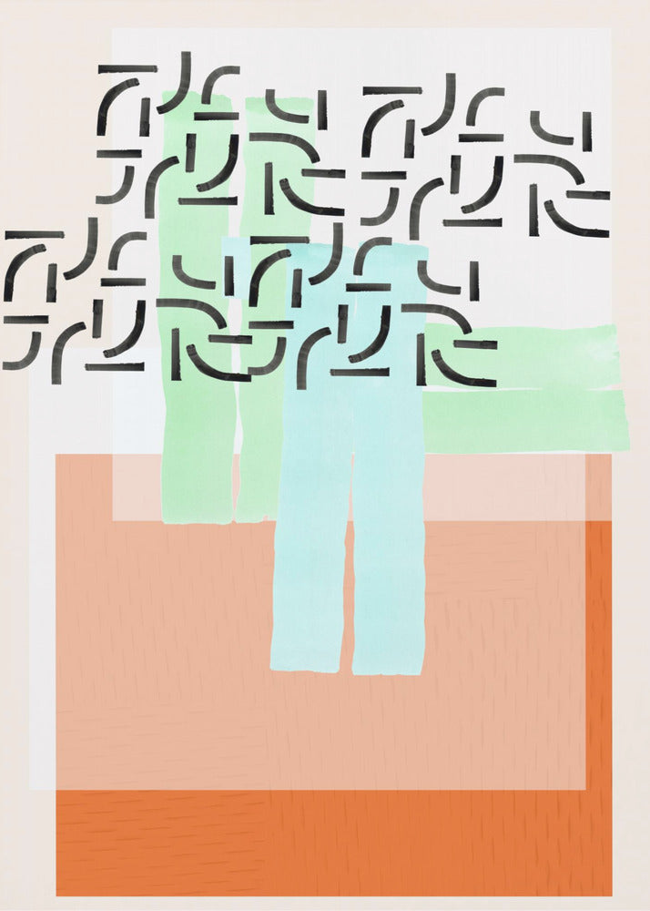Pastellmuster-Collage 2 | Poster