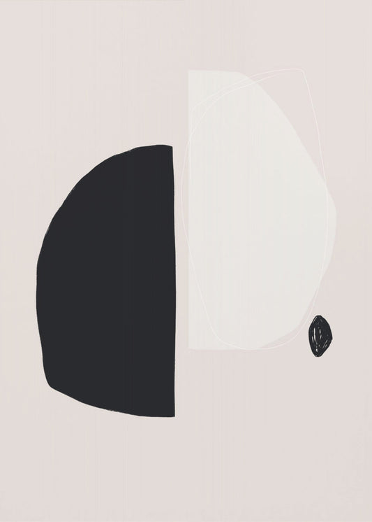 Black And White Geometric Shapes | Poster