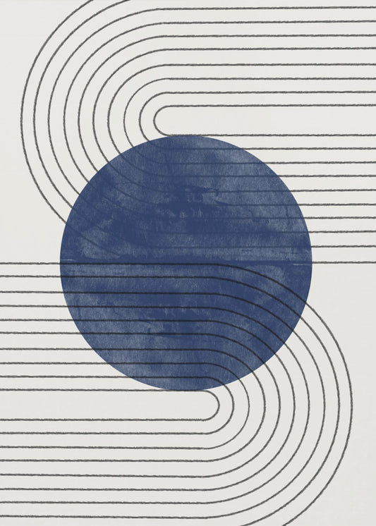 Blaue Sonnenfinsternislinien | Poster