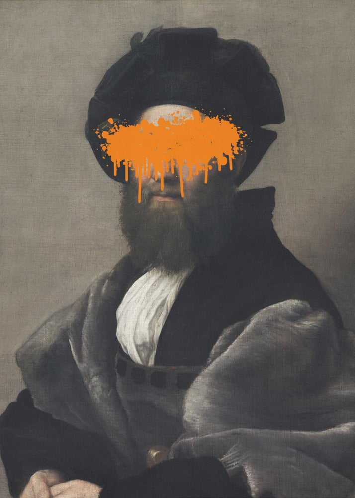 Orange Vandal Splash | Leinwand