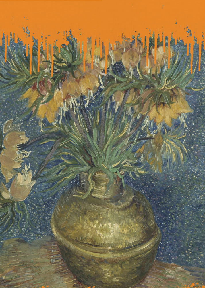 Collage Sunflowers and the splash Van Gogh | Canvas