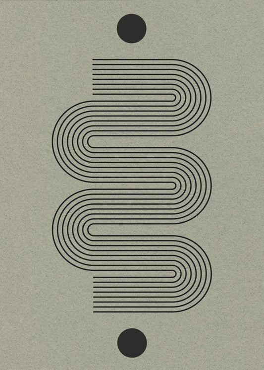 Gebogener Symmetriepfad | Poster