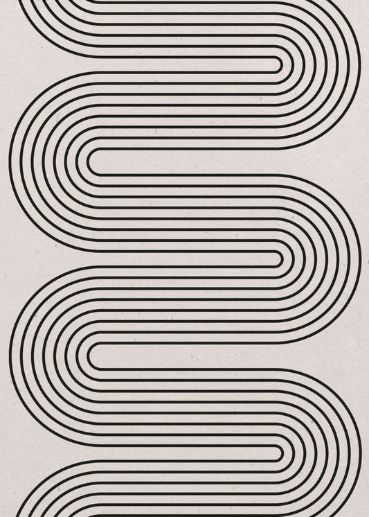 Symphonie der geschwungenen Linien | Poster