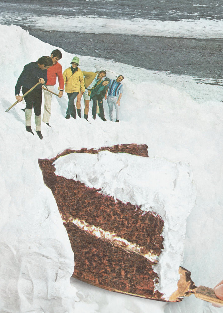 Gletscher-Kalbungskuchen - Dessert Schneeberg | Leinwand
