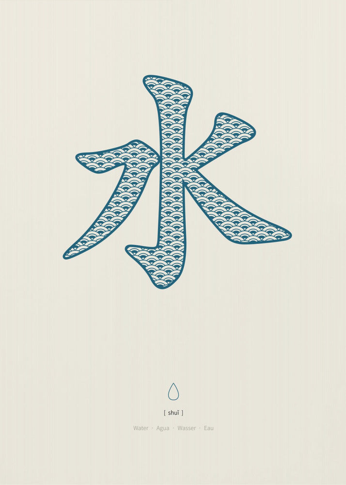 Wasser | 水 | Shui | Leinwand