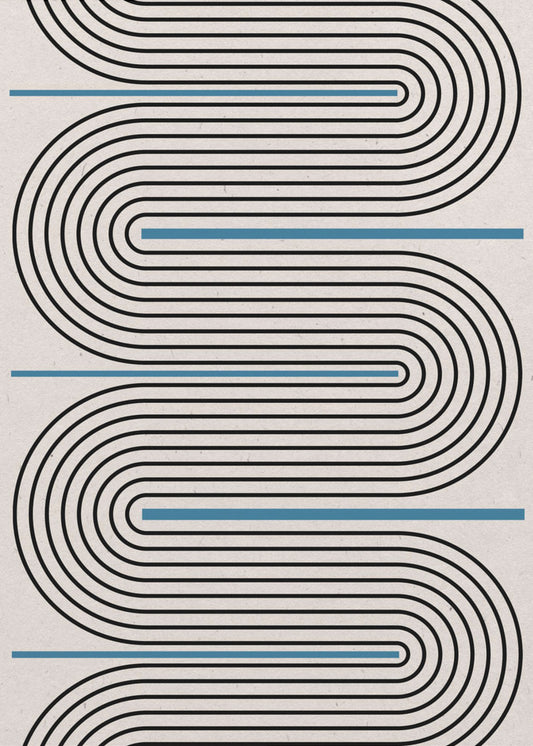 Symphonie der geschwungenen Linien | Poster