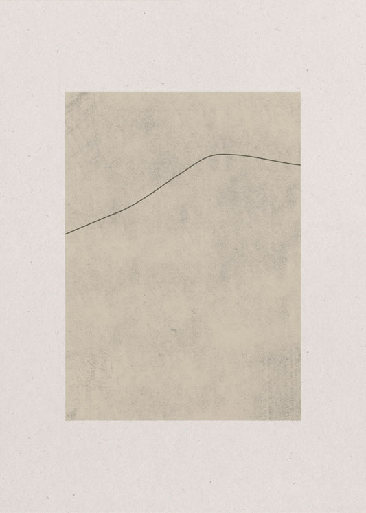 Linie auf geflüstertem Beige | Poster