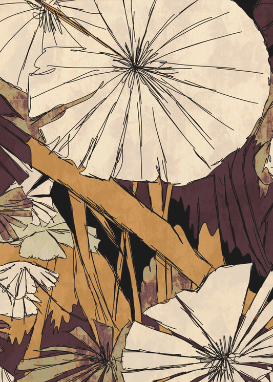 Tropische Goldpflanzen | Poster