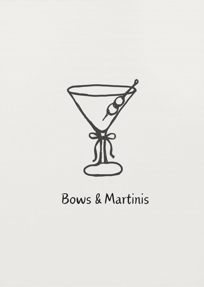 Schleifen & Martinis | Leinwand