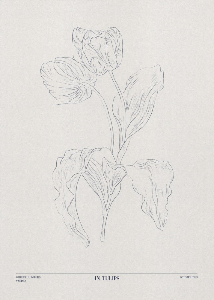 In Tulpen (blau) | Leinwand