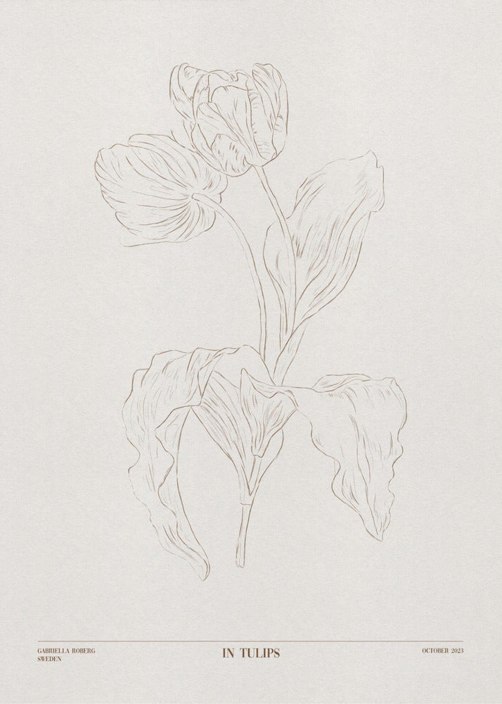 In Tulpen (braun) | Poster