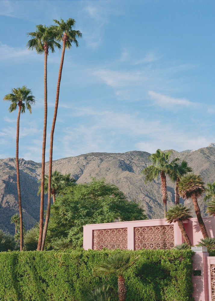 Palm Springs Pink House | Leinwand