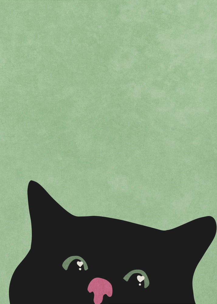 Neugierige Katze | Leinwand