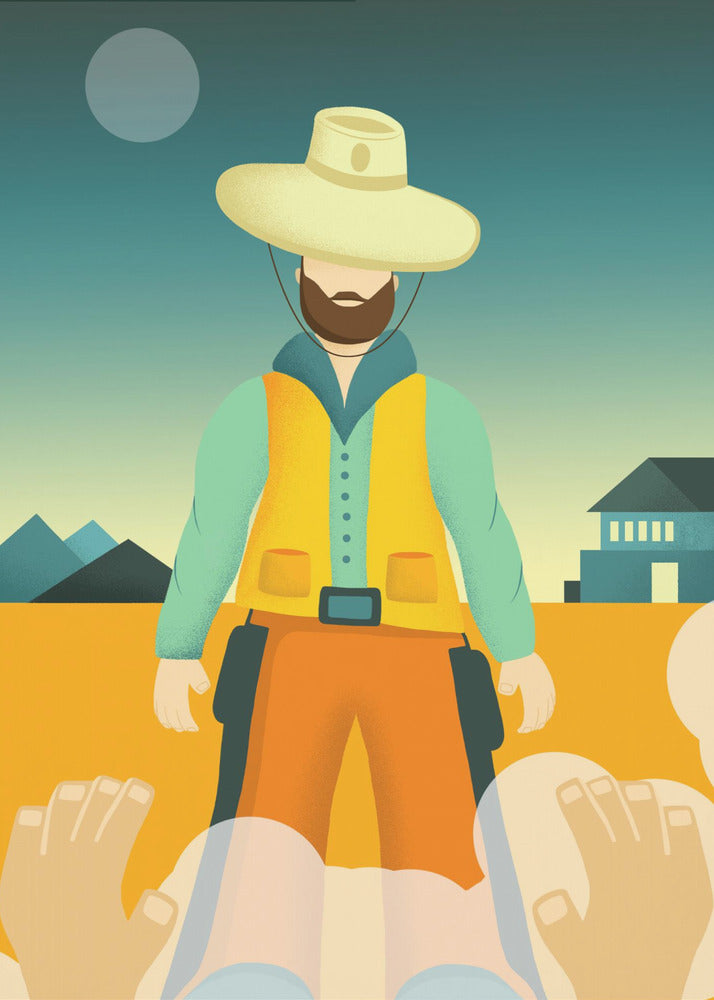 Der Cowboy | Leinwand