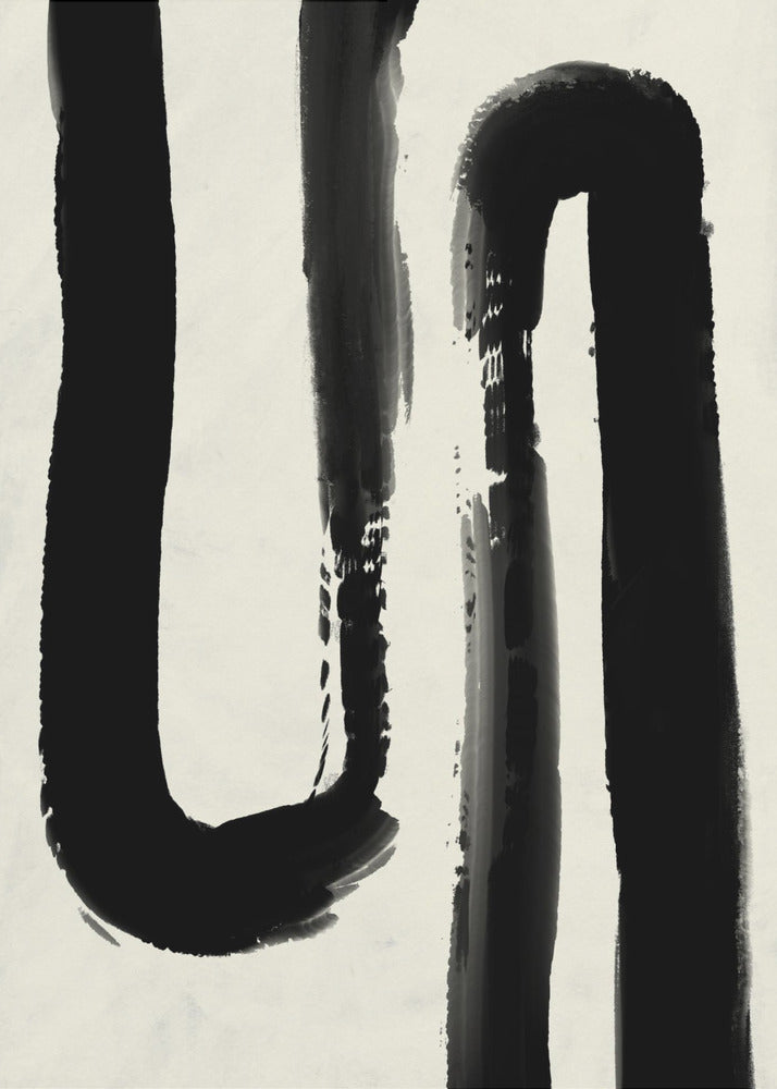 Monochromer Fluss | Leinwand