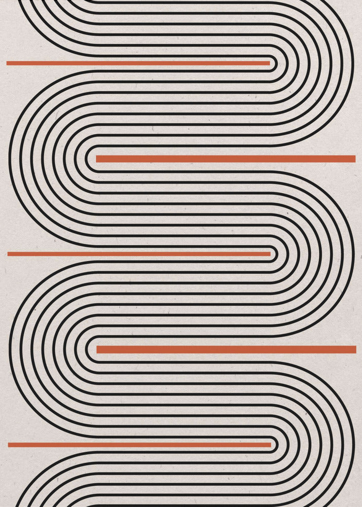 Curved Rhythm Path | Poster