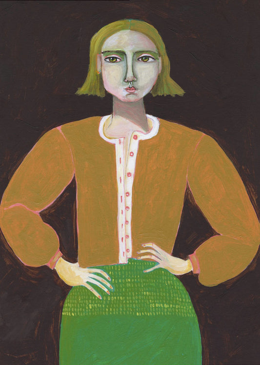 Entschlossene Frau | Leinwand