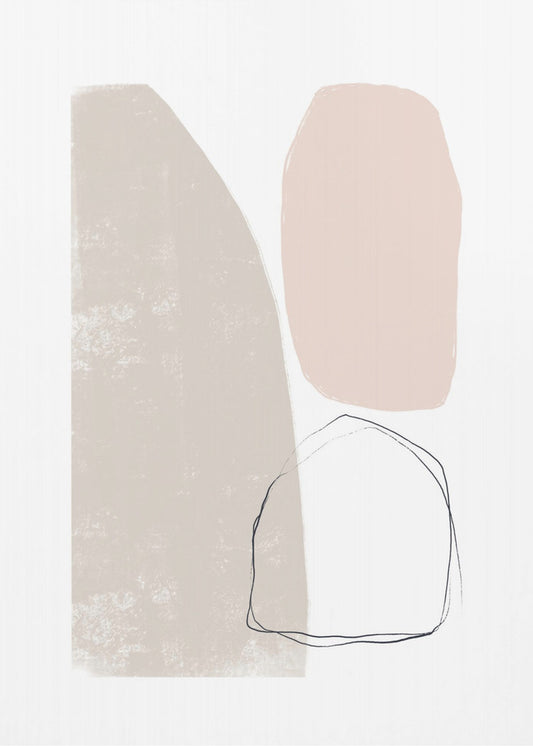 Gedämpfte geometrische Formen | Poster