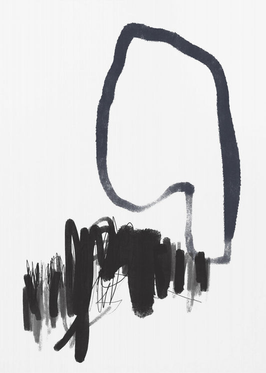 Monochromer Fluss | Poster