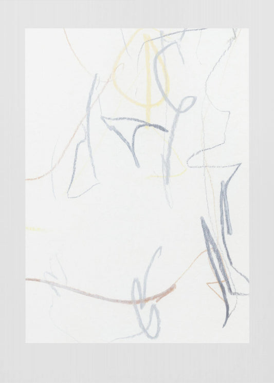 Fließende Linien und sanfte Farben | Poster