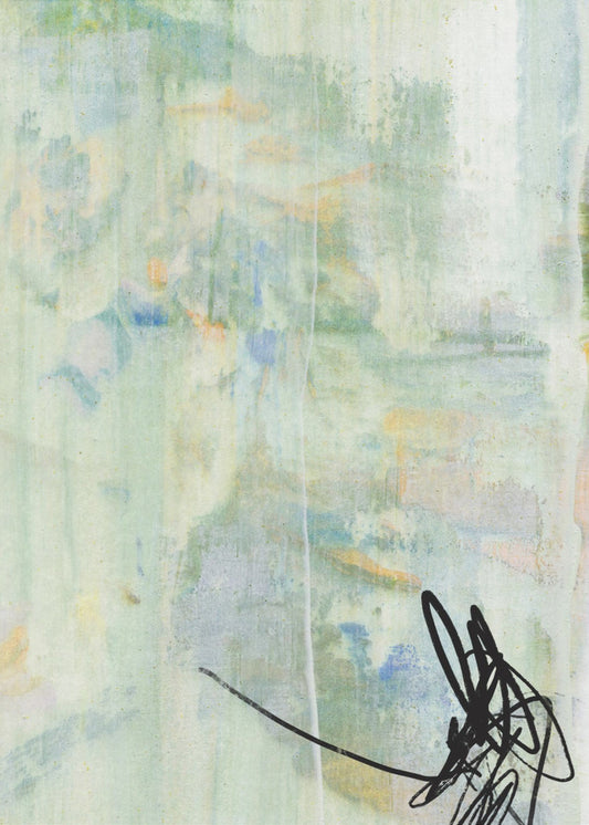 Pastellfarben und kräftige schwarze Akzente | Poster