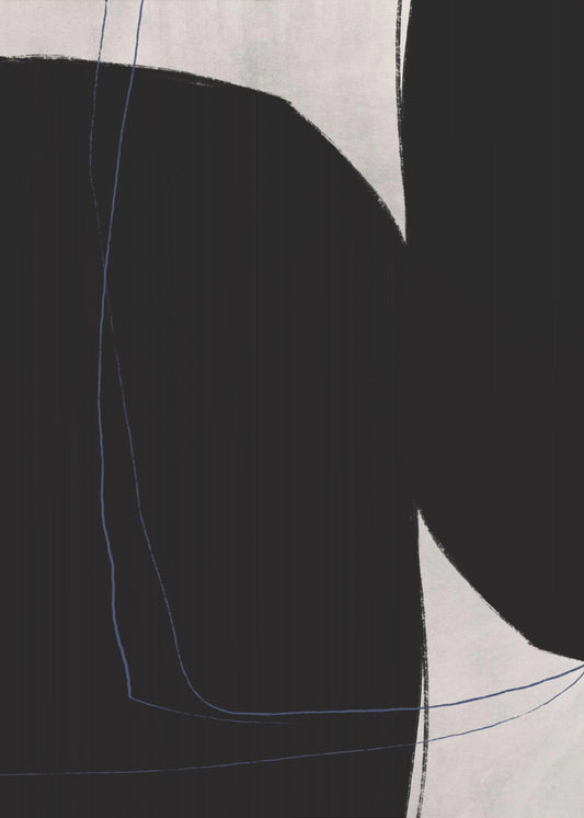 Geometrische Formen in Schwarz und Weiß | Poster