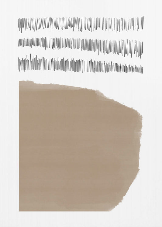 Elements With Intersecting Black Lines | Poster