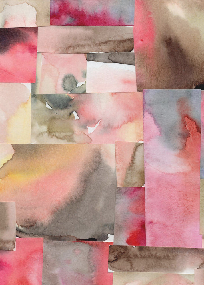 Aquarell abstrakte Komposition 6 | Leinwand