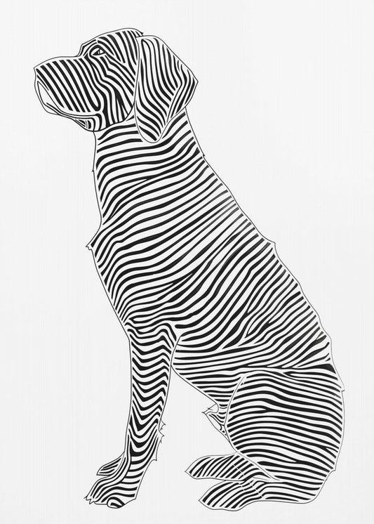 Linienkunst Hund | Poster